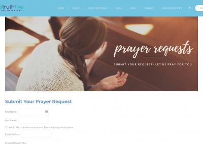 Prayer page